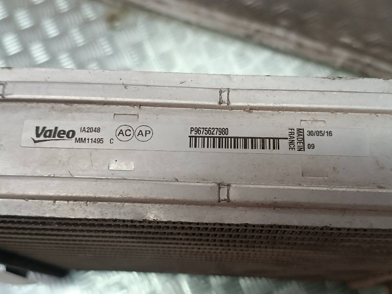 Recambio de intercooler para citroen c4 picasso attraction referencia OEM IAM 9675627980  VALEO