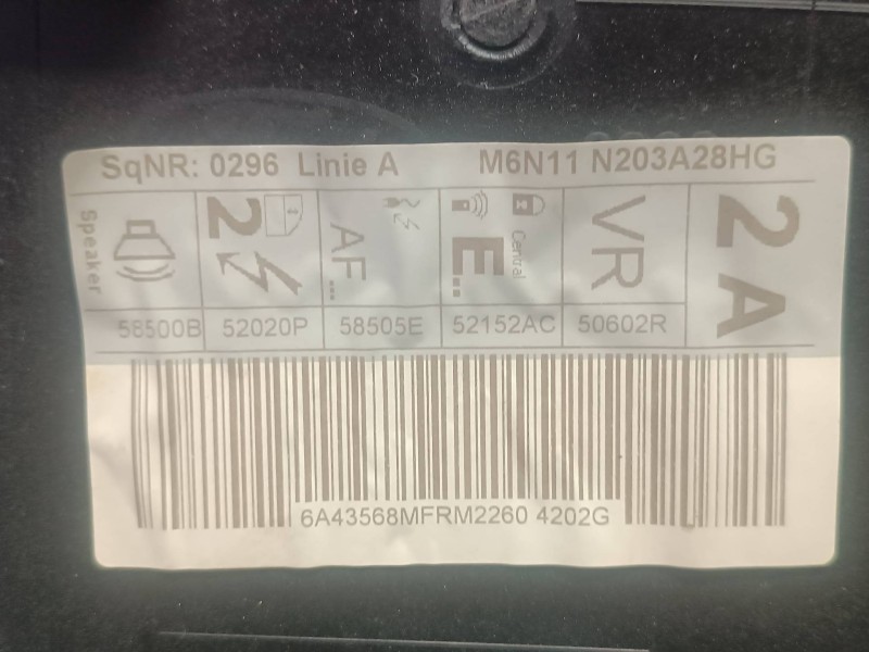 Recambio de elevalunas delantero derecho para ford fusion (cbk) ambiente referencia OEM IAM 2S61A045H16A  ELECTRICO