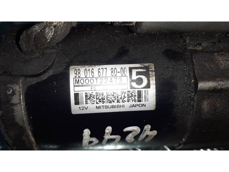 Recambio de motor arranque para citroen c4 picasso feel referencia OEM IAM 9801667780-00 M000T22473 MITSUBISHI