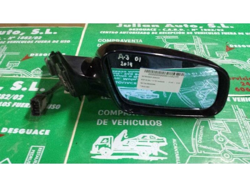 Recambio de retrovisor derecho para audi a3 (8l) 1.9 tdi ambiente referencia OEM IAM RS0328386  ELECTRICO