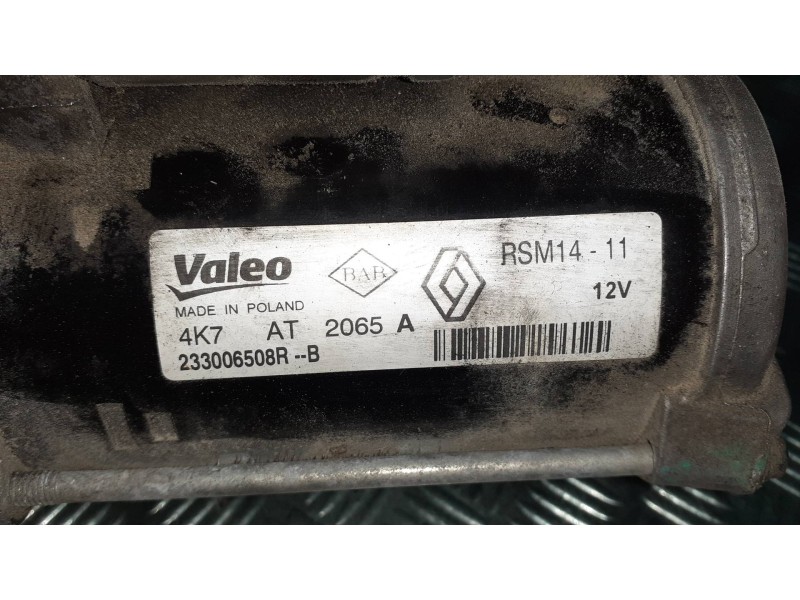 Recambio de motor arranque para dacia duster ambiance 4x2 referencia OEM IAM RSM14-11 233006508R--B VALEO
