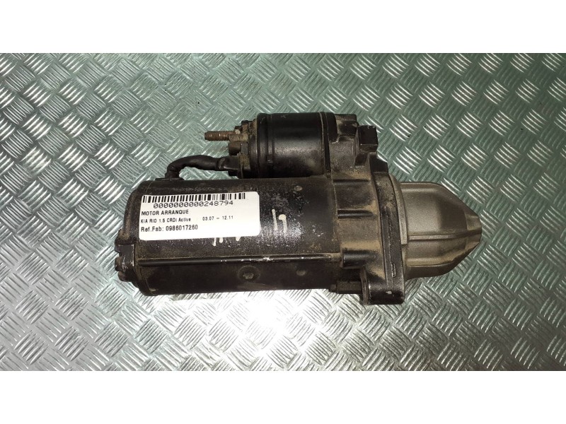 Recambio de motor arranque para kia rio 1.5 crdi active referencia OEM IAM 0986017260 0986017260 BOSCH