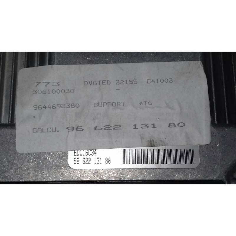 Recambio de centralita motor uce para peugeot 307 berlina (s2) xs referencia OEM IAM 9662213180 9663510580 KIT - BOSCH