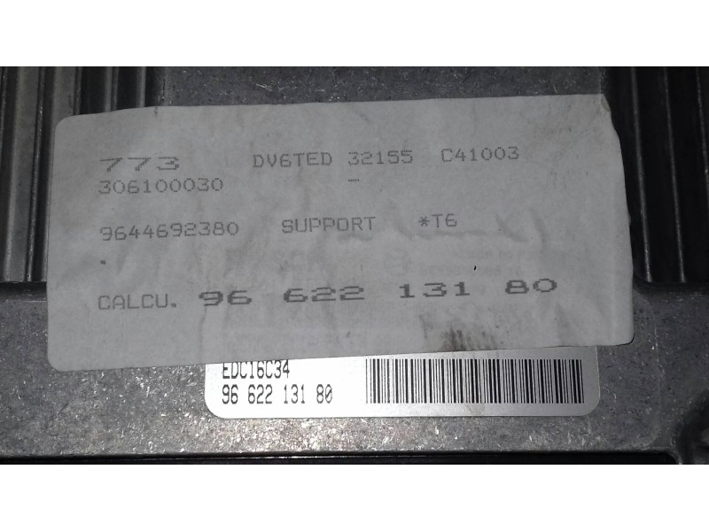 Recambio de centralita motor uce para peugeot 307 berlina (s2) xs referencia OEM IAM 9662213180 9663510580 KIT - BOSCH