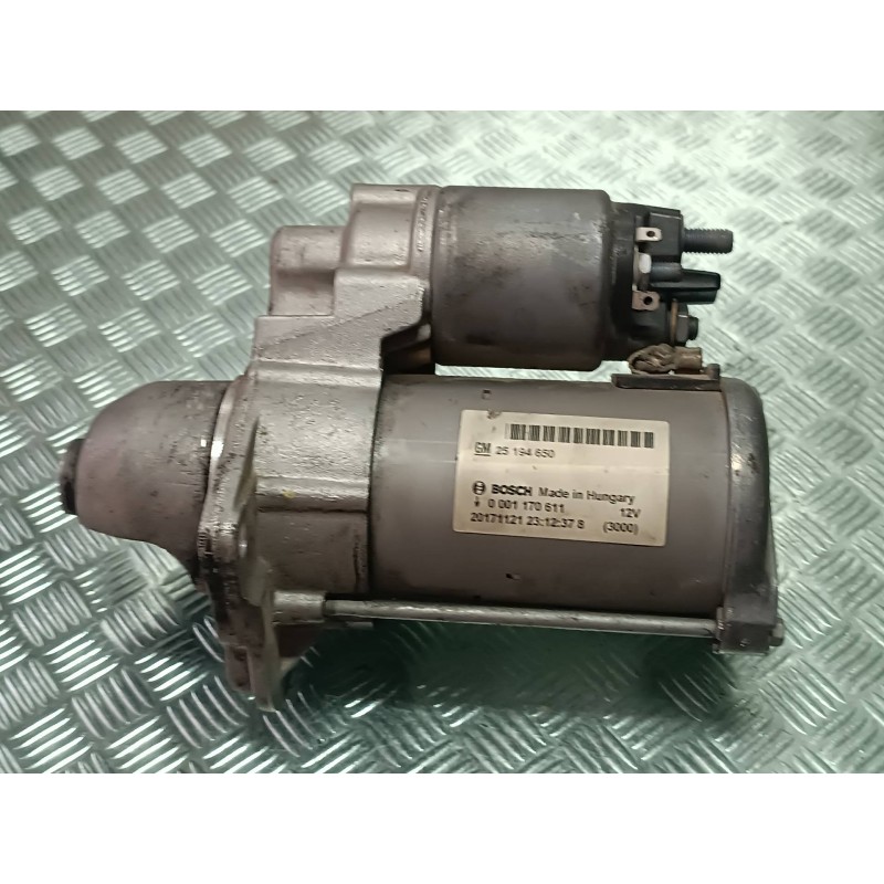 Recambio de motor arranque para opel mokka x design line start/stop referencia OEM IAM 25194650 0001170611 BOSCH