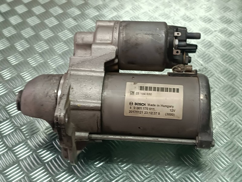 Recambio de motor arranque para opel mokka x design line start/stop referencia OEM IAM 25194650 0001170611 BOSCH