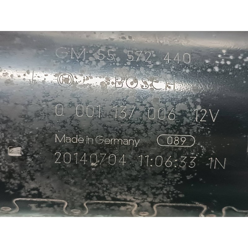 Recambio de motor arranque para opel corsa d selective referencia OEM IAM 55572440 0001137006 BOSCH