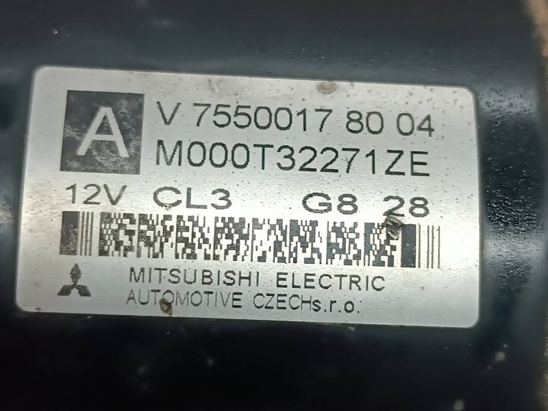 Recambio de motor arranque para peugeot 207 sw confort referencia OEM IAM V75500178004 M000T32271ZE MITSUBISHI