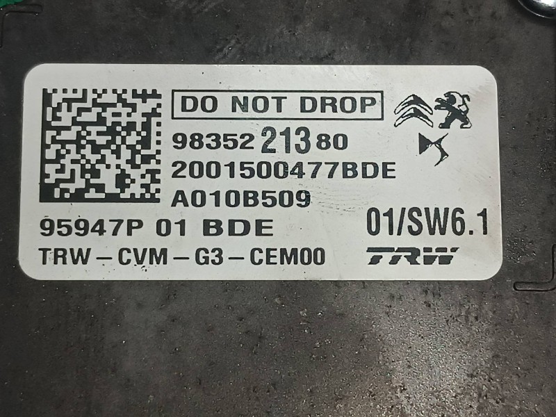 Recambio de modulo electronico para peugeot 3008 allure referencia OEM IAM 9835221380 95947P01BDE CAMARA DELANTERA