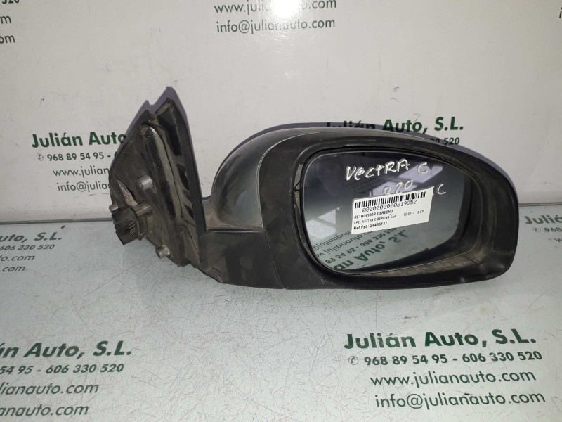 Recambio de retrovisor derecho para opel vectra c berlina club referencia OEM IAM 24436147  ELECTRICO