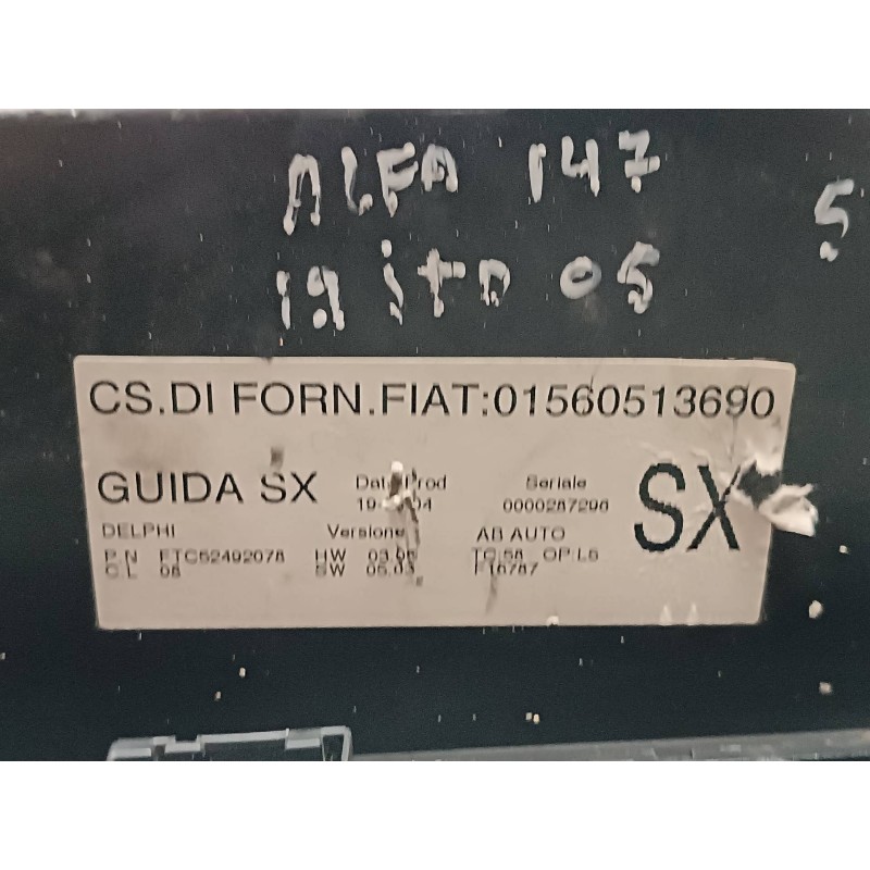 Recambio de mando climatizador para alfa romeo 147 (190) 1.9 jtd distinctive referencia OEM IAM 01560513690 C397 