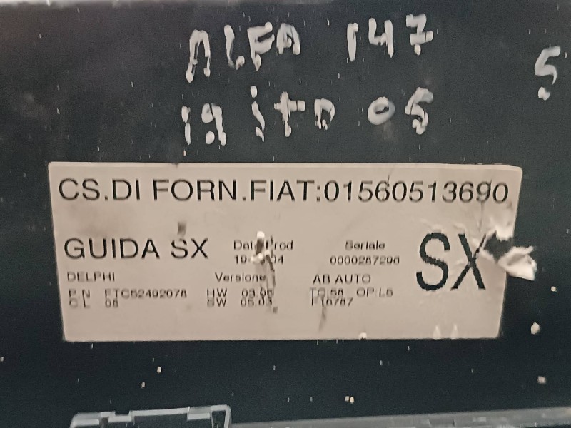 Recambio de mando climatizador para alfa romeo 147 (190) 1.9 jtd distinctive referencia OEM IAM 01560513690 C397 