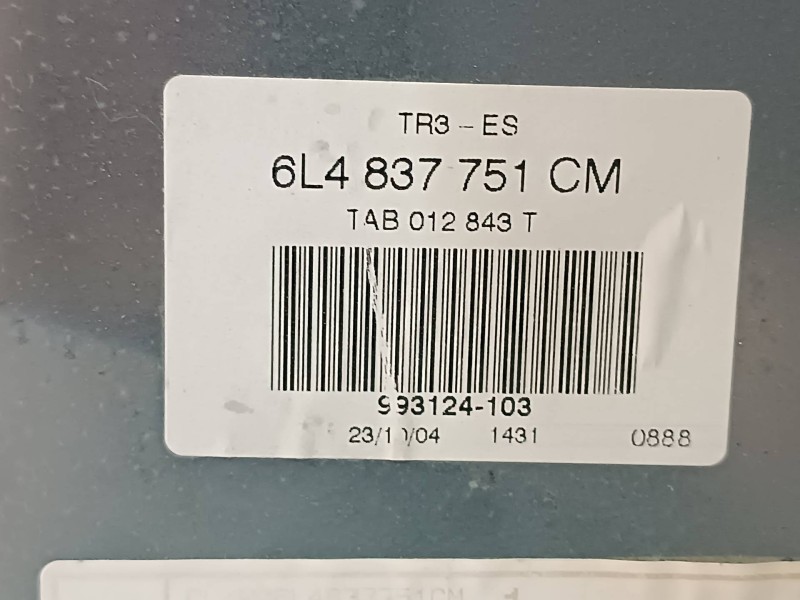 Recambio de elevalunas delantero izquierdo para seat ibiza (6l1) cool referencia OEM IAM 6L4837751CM 6L4837755 ELECTRICO
