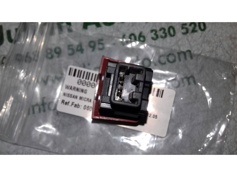 Recambio de warning para nissan micra (k12e) acenta referencia OEM IAM 06019  4 PINES Recambio de warning para nissan micra (k12e) acenta referencia OEM IAM 06019  4 PINES