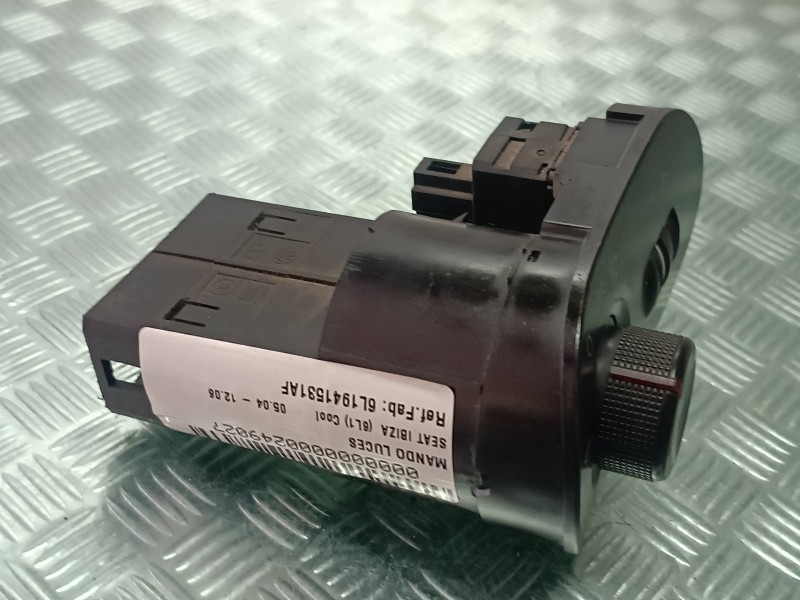 Recambio de mando luces para seat ibiza (6l1) cool referencia OEM IAM 6L1941531AF  DOS CONECTORES