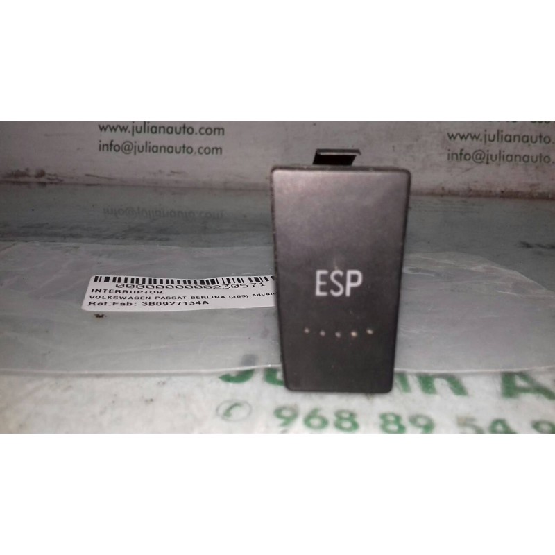 Recambio de interruptor para volkswagen passat berlina (3b3) advance referencia OEM IAM 3B0927134A  MANDO ESP