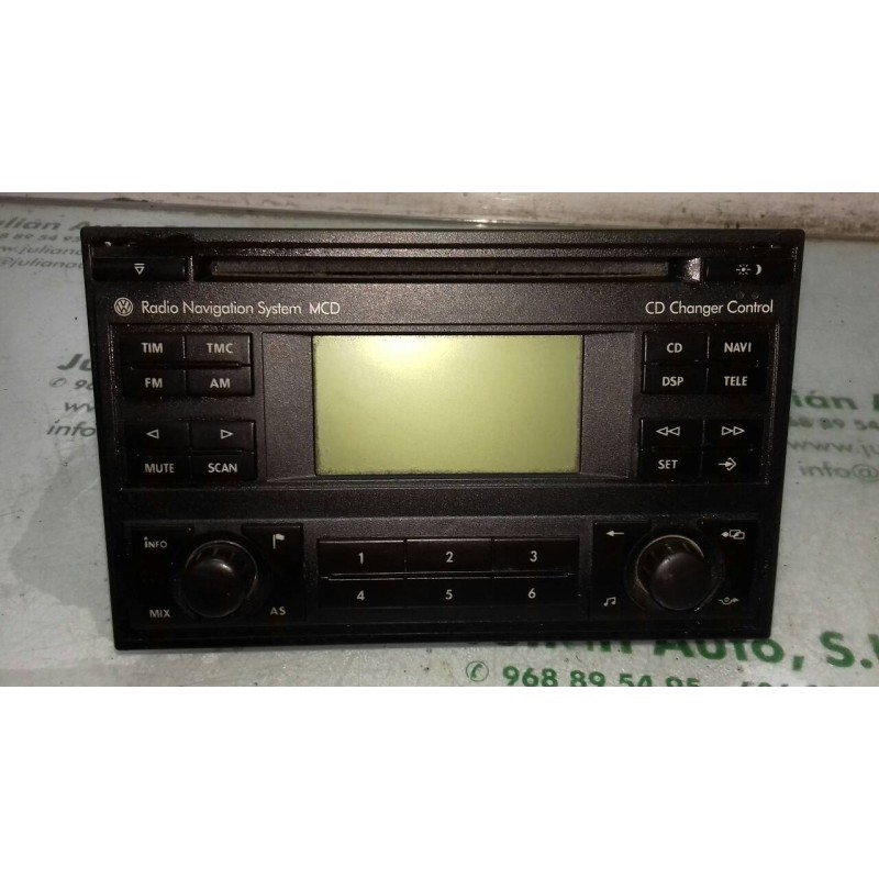 Recambio de sistema audio / radio cd para volkswagen passat berlina (3b3) advance referencia OEM IAM 1J0035191A 7612001377 BLAUP