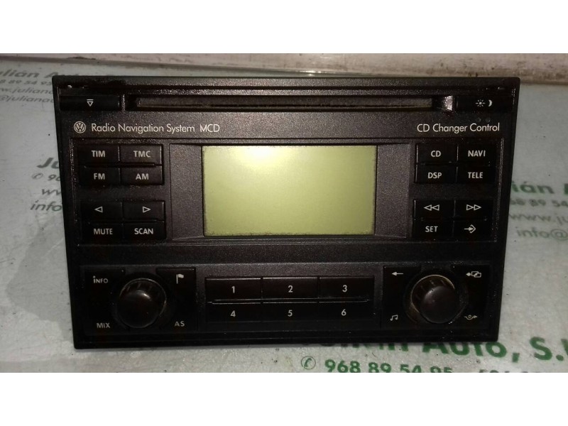Recambio de sistema audio / radio cd para volkswagen passat berlina (3b3) advance referencia OEM IAM 1J0035191A 7612001377 BLAUP