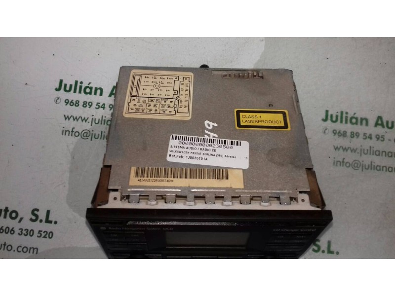 Recambio de sistema audio / radio cd para volkswagen passat berlina (3b3) advance referencia OEM IAM 1J0035191A 7612001377 BLAUP