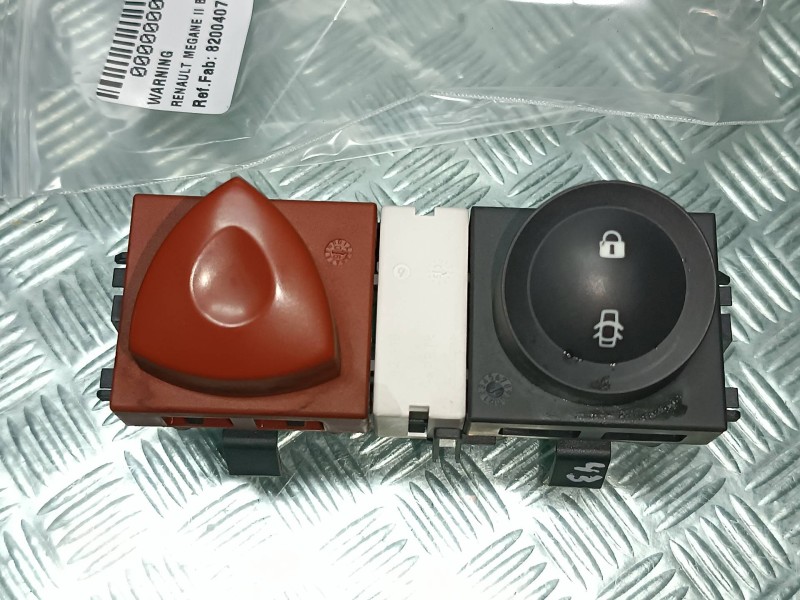 Recambio de warning para renault megane ii berlina 5p authentique referencia OEM IAM 8200407415 8200095493 88040002