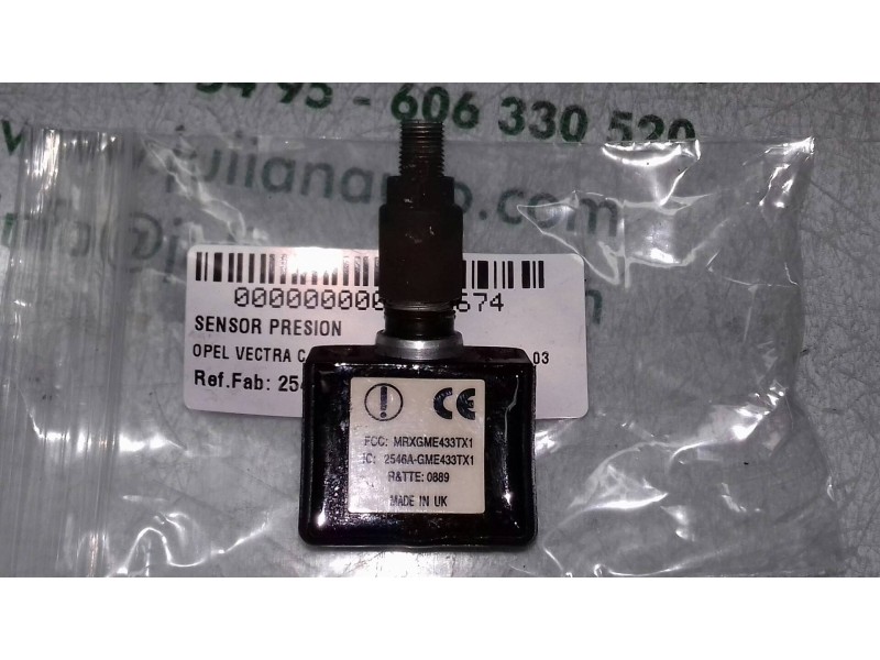 Recambio de sensor presion para opel vectra c berlina club referencia OEM IAM 2546A 2546AGME433TX1 MRXGME433TX1