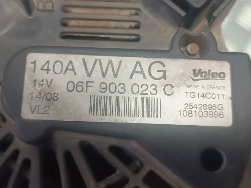 Recambio de alternador para seat altea (5p1) arena referencia OEM IAM 06F903023C 2542695G 140A
