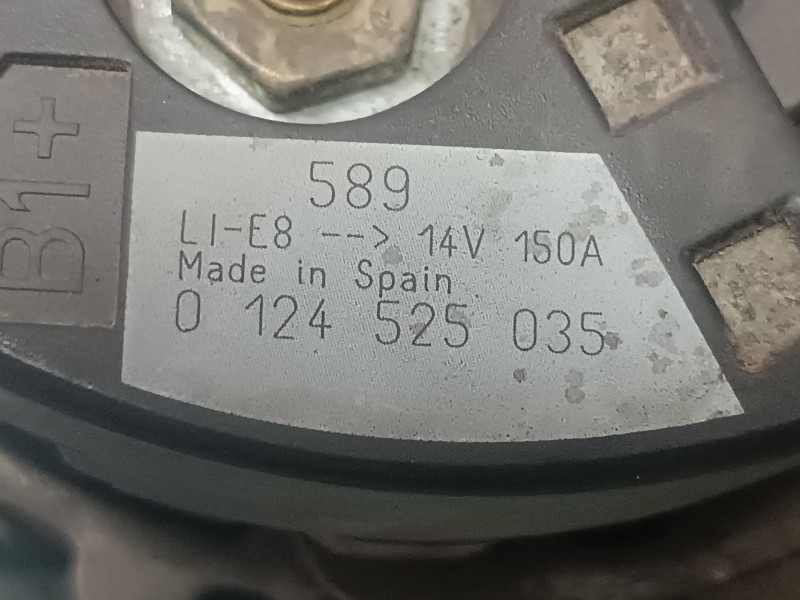 Recambio de alternador para citroen c4 berlina collection referencia OEM IAM 9646321880 0124525035 150A