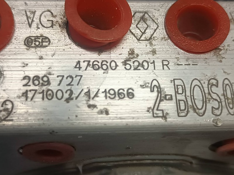 Recambio de abs para dacia duster ambiance 4x2 referencia OEM IAM 476606201R 0265259676 BOSCH