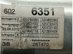 Recambio de elevalunas trasero derecho para mercedes-benz clase c (w204) berlina c 220 cdi (204.008) referencia OEM IAM A2047600 2