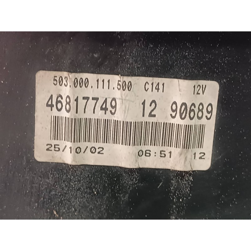 Recambio de cuadro instrumentos para fiat doblo cargo (223) 1.9 d furg. referencia OEM IAM 46817749 606307002L 503000111500