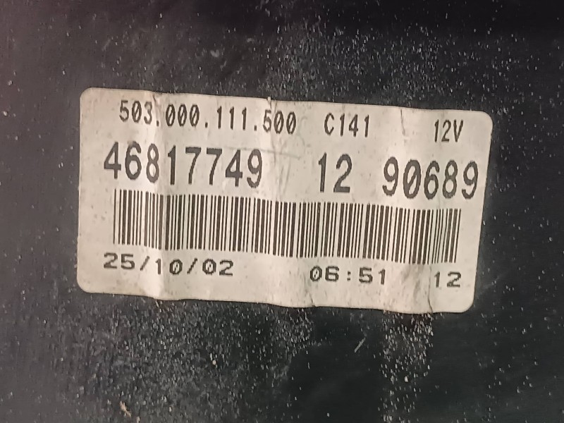 Recambio de cuadro instrumentos para fiat doblo cargo (223) 1.9 d furg. referencia OEM IAM 46817749 606307002L 503000111500