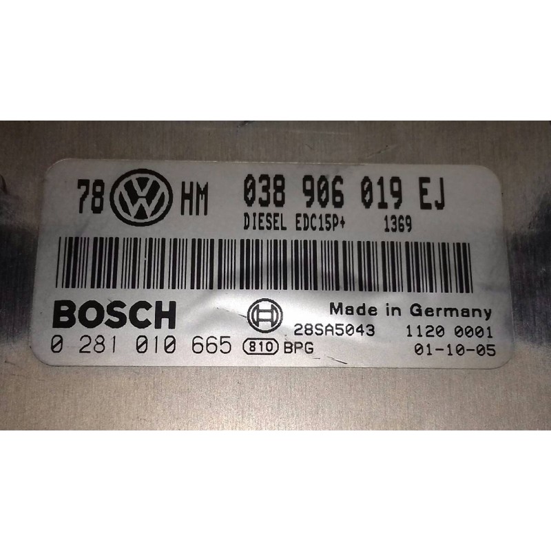 Recambio de centralita motor uce para volkswagen passat berlina (3b3) advance referencia OEM IAM 0281010665 110080199 KIT - BOSC