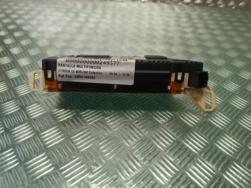 Recambio de pantalla multifuncion para citroen c4 berlina collection referencia OEM IAM 9654149380 102602001 