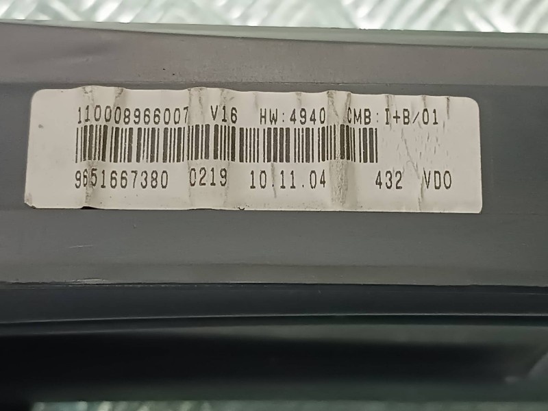 Recambio de cuadro instrumentos para citroen xsara picasso referencia OEM IAM 965166880 966007 VDO