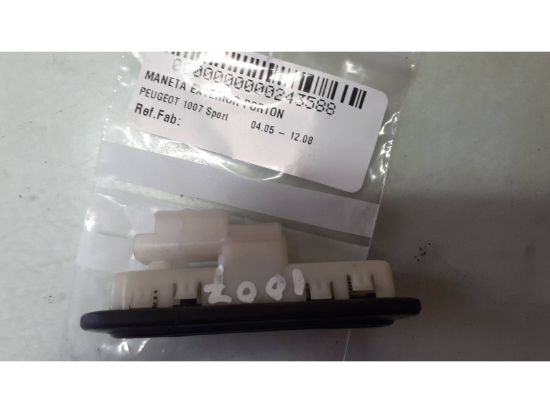 Recambio de maneta exterior porton para peugeot 1007 sport referencia OEM IAM   CONECTOR 2 PINES