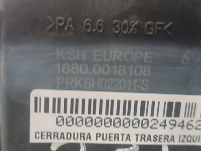 Recambio de cerradura puerta trasera izquierda para volkswagen bora berlina (1j2) referencia OEM IAM 18800018108 PRKSH022011S 6 