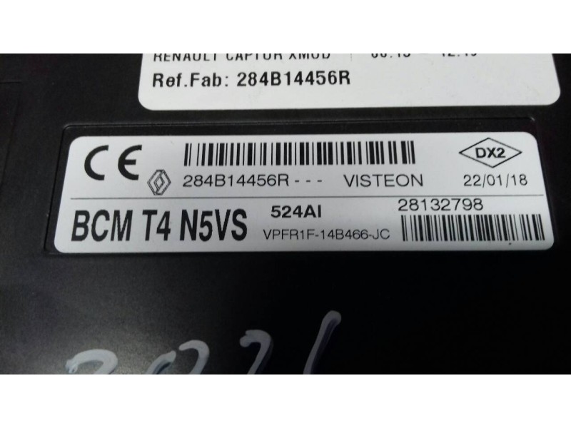 Recambio de modulo electronico para renault captur xmod referencia OEM IAM 284B14456R  