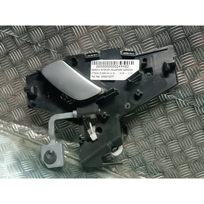 Recambio de maneta interior delantera derecha para citroen c5 berlina lx (e) referencia OEM IAM 9649218377 80951 