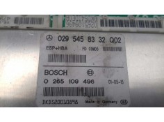 Recambio de centralita abs para mercedes-benz clase a (w168) 160 cdi (168.006) referencia OEM IAM 0295458332Q02 0265109496 BOSCH 2