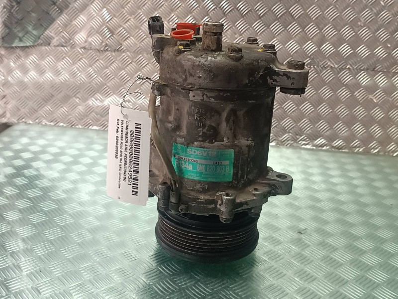 Recambio de compresor aire acondicionado para volkswagen polo berlina (6n2) conceptline referencia OEM IAM 6N0820803B SD6V12 R13