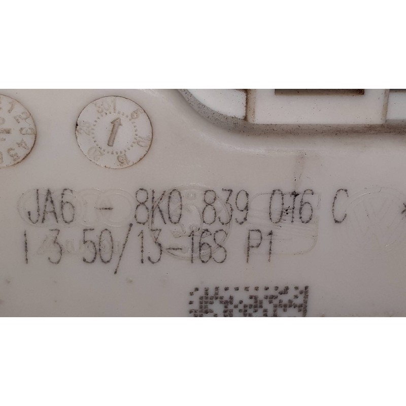 Recambio de cerradura puerta trasera derecha para audi a4 ber. (b8) basis referencia OEM IAM 8K0839016C BLANCO 6 PINES