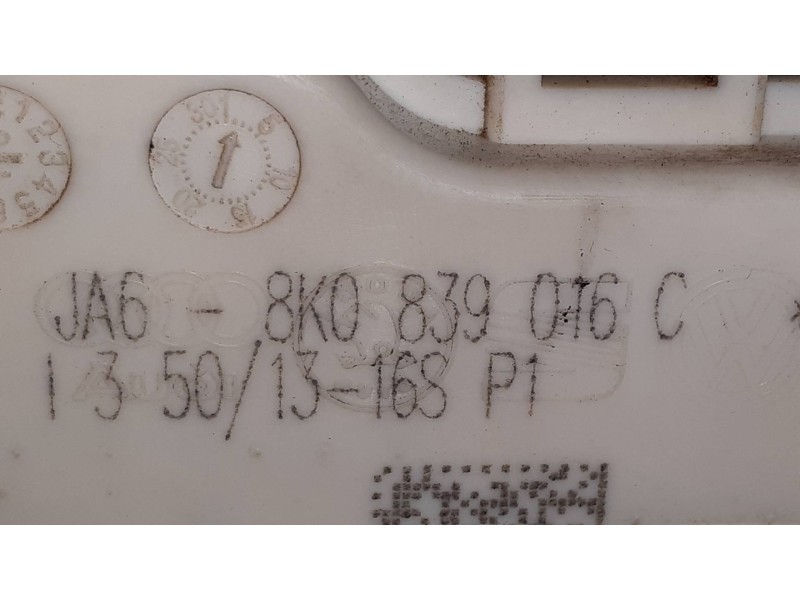 Recambio de cerradura puerta trasera derecha para audi a4 ber. (b8) basis referencia OEM IAM 8K0839016C BLANCO 6 PINES