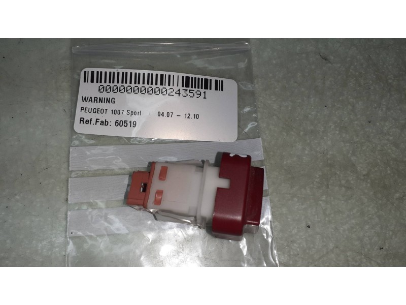 Recambio de warning para peugeot 1007 sport referencia OEM IAM 60519  