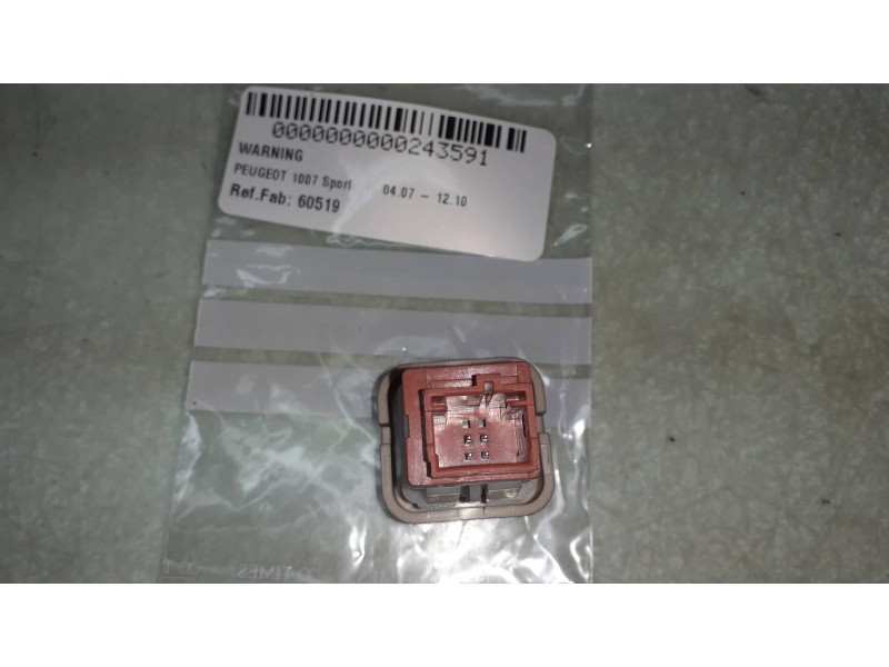 Recambio de warning para peugeot 1007 sport referencia OEM IAM 60519  