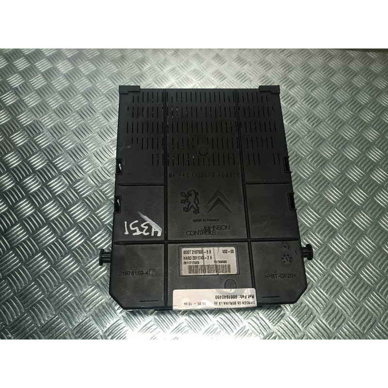 Recambio de centralita motor uce para citroen c5 berlina lx (e) referencia OEM IAM 9663245780  KIT - BOSCH