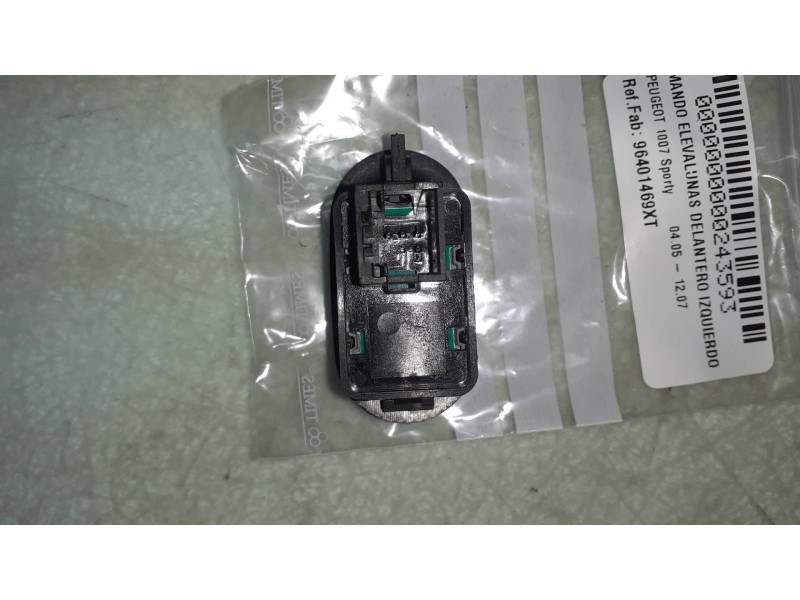 Recambio de mando elevalunas delantero izquierdo para peugeot 1007 sporty referencia OEM IAM 96401469XT  A