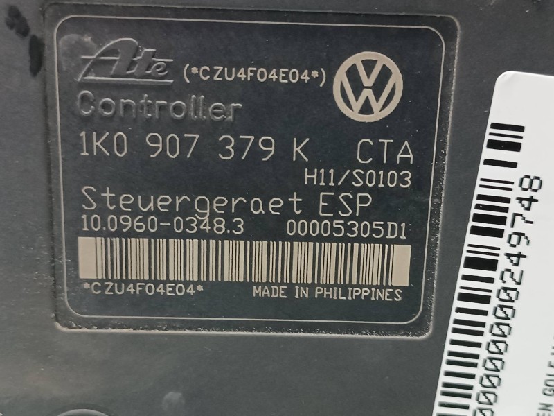 Recambio de abs para volkswagen golf v berlina (1k1) highline referencia OEM IAM 1K0614517H 10020601064 1K0907379K