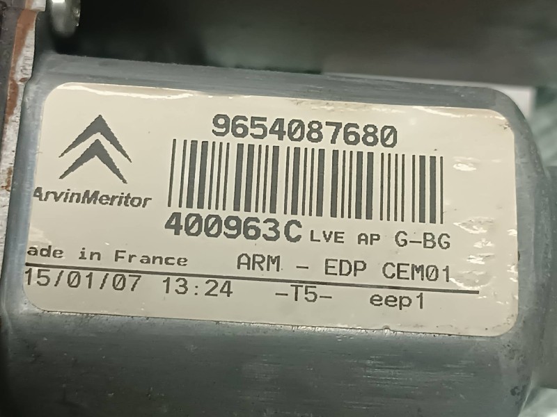 Recambio de motor elevalunas delantero izquierdo para citroen c4 picasso sx referencia OEM IAM 9654087680 400963C 