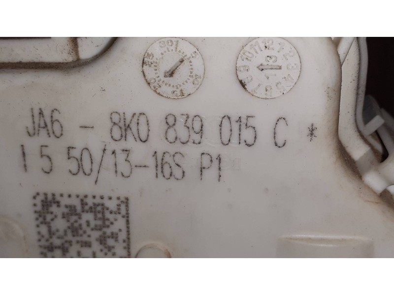 Recambio de cerradura puerta trasera izquierda para audi a4 ber. (b8) basis referencia OEM IAM 8K0839015C BLANCO 6 PINES