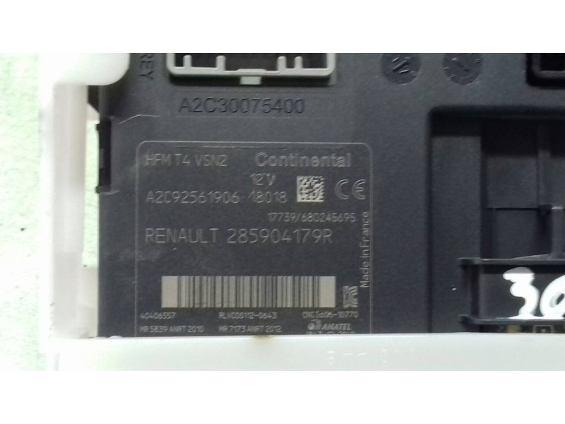 Recambio de conmutador de arranque para renault captur xmod referencia OEM IAM MN188329R A2C92561906 